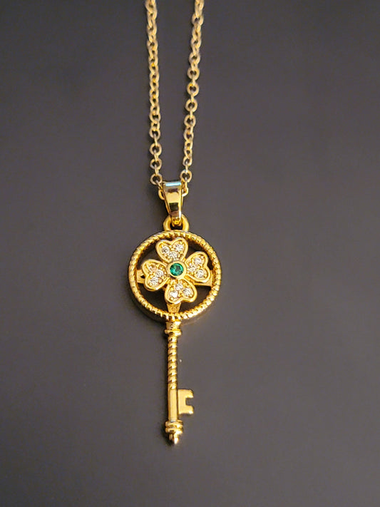 Anxiety Necklace- Lucky Key Necklace