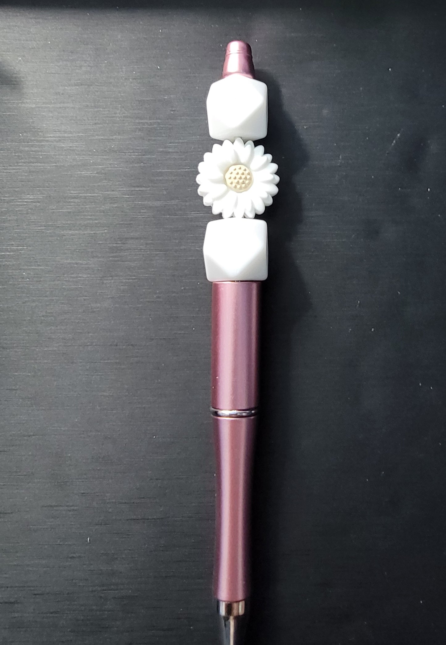 Daisy Focal Bead Pen