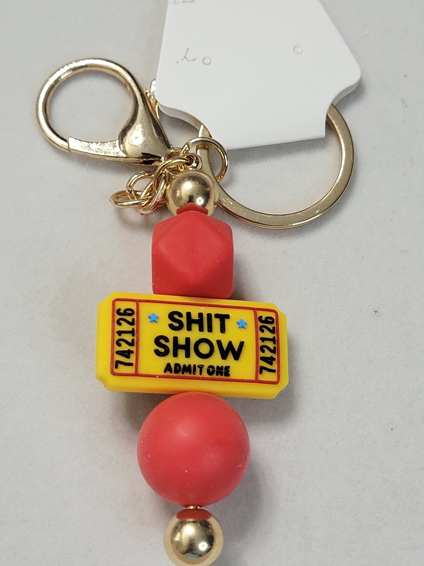 Funny Sayings Keychains- Warning - Adults only