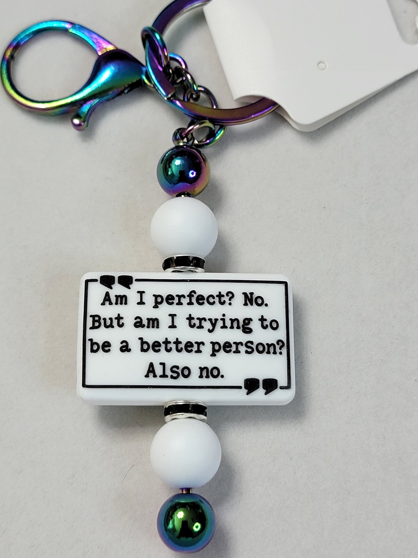 Funny Sayings Keychains- Warning - Adults only