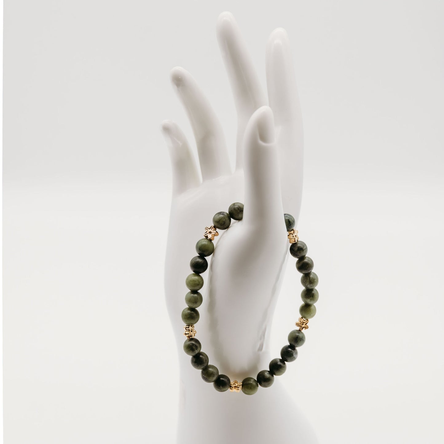 Moss Green Agate Bracelet